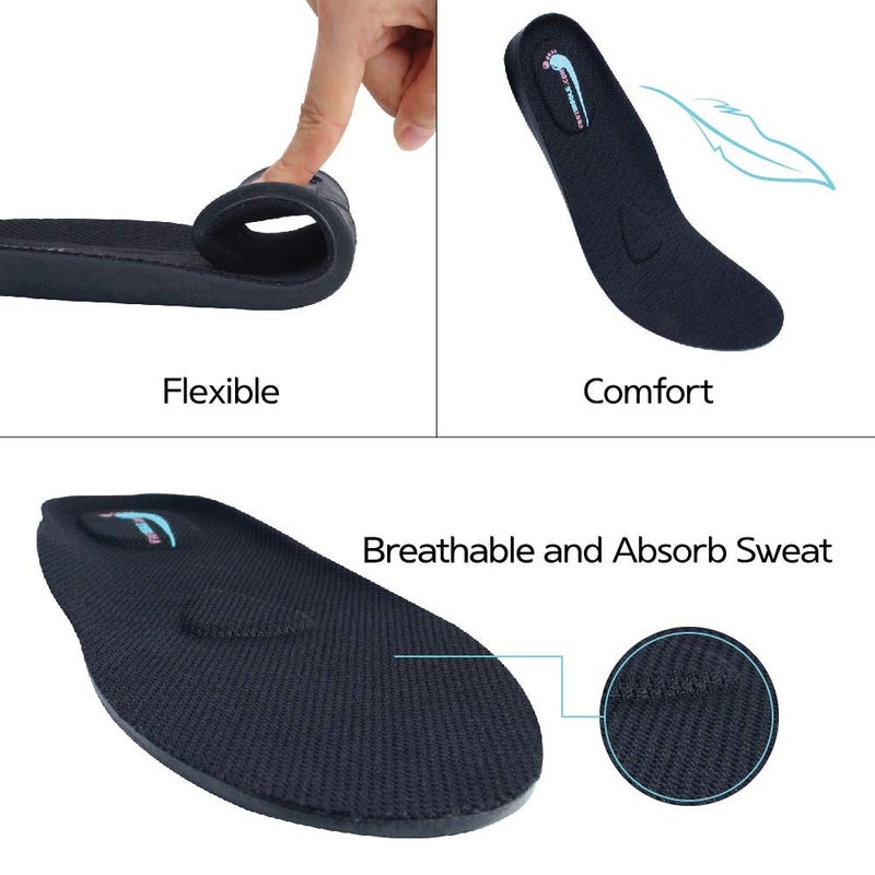 FOOTINSOLE.COM Height Increase Insole, Shoe Lift for Men Elevated Cushioned Inserts and Arch Support Comfort Insoles to Make You Taller (0.6" UP (US Men's 7-11)) - Image 2